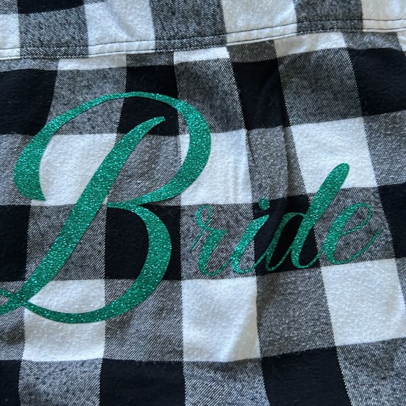 Worn once abercrombie and fitch super soft flannel with bride on back - Picture 4 of 6
